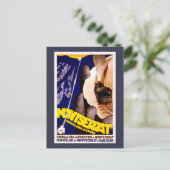 Montserrat, Spanje Vintage Travel Poster Briefkaart (Staand voorkant)