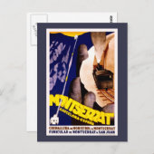 Montserrat, Spanje Vintage Travel Poster Briefkaart (Voorkant / Achterkant)