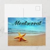 Montserrat-zeester Briefkaart (Voorkant / Achterkant)