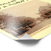 Montville NJ Map Coordinates Style Foto Afdruk (Hoek)