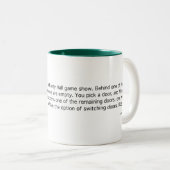 Monty Hall Tweekleurige Koffiemok (Voorkant rechts)