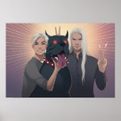 Monty, Simon & Perziken - Grappig Poster (Voorkant)