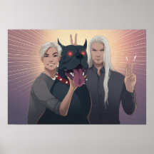 Monty, Simon & Perziken - Grappig Poster