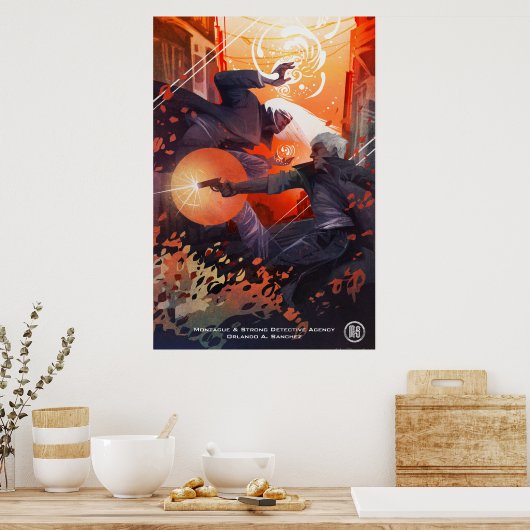 Monty & Simon Poster - Kunst van Galen Dara (Keuken)