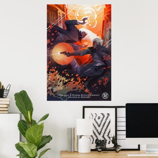 Monty & Simon Poster - Kunst van Galen Dara (Thuiskantoor)