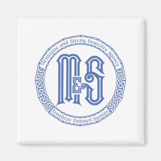 Monty & Strong - M&S Detective Agency Magnet (Voorkant)