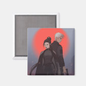 Monty & Strong - Mona Finden art - Simon & Michiko Magneet (Voorkant / Achterkant)