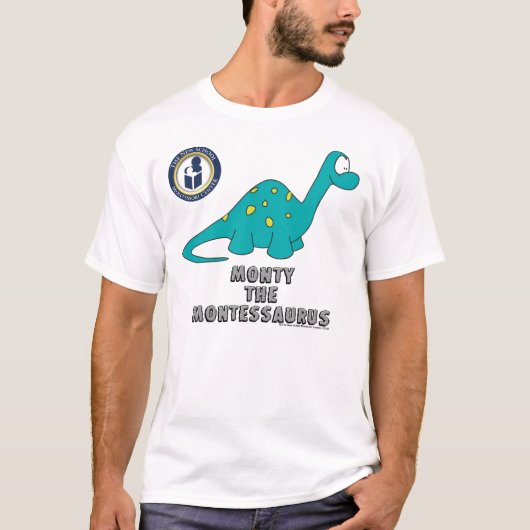 Monty the Montessaurus T-shirt (Voorkant)