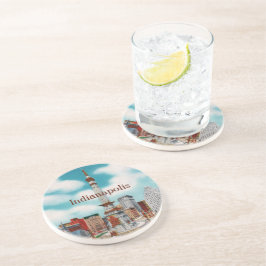 Monument Circle Drink Coaster Zandsteen Onderzetter