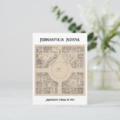 Monument Circle in Indianapolis, Indiana 1929 Briefkaart (Staand voorkant)