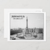 Monument Circle, Indianapolis Briefkaart (Voorkant / Achterkant)