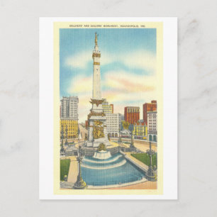  Monument Circle, Indianapolis, Indiana Briefkaart