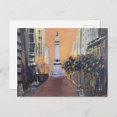 Monument Circle - Indianapolis, Indiana Briefkaart (Voorkant / Achterkant)