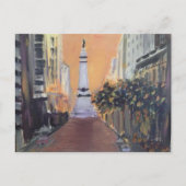 Monument Circle - Indianapolis, Indiana Briefkaart (Voorkant)