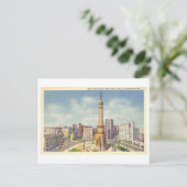 Monument Cirkel en Oorlogsmonument in Indianapolis Briefkaart (Staand voorkant)