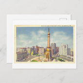 Monument Cirkel en Oorlogsmonument in Indianapolis Briefkaart (Voorkant / Achterkant)