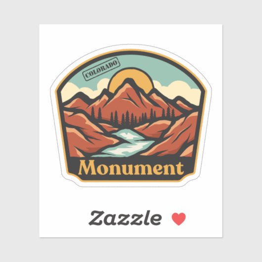Monument, Colorado Sticker (Vel)