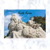 Monument in Juche Tower Pyongyang Noord-Korea Post Briefkaart