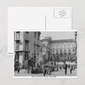  monument in Napels - Piazza dei Martiri Briefkaart (Voorkant / Achterkant)