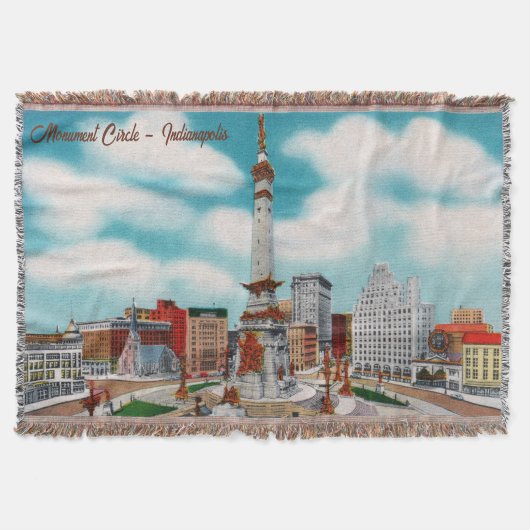  monument Indianapolis Throw Blanket Deken (Voorkant)