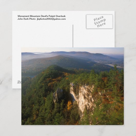 Monument Mountain Devils Pulpit Uitzicht Briefkaart (Voorkant / Achterkant)