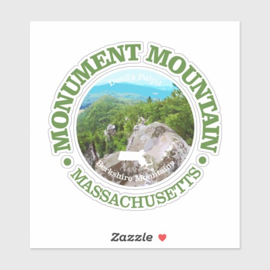 Monument Mountain (rd) Sticker (Vel)