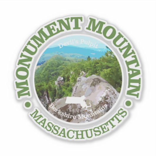 Monument Mountain (rd) Sticker (Voorkant)
