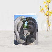 "Monument" Notecard Kaart (Gele Bloem)