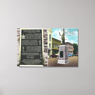Monument-plein en historisch museum van Erwin Canvas Afdruk