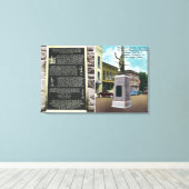 Monument-plein en historisch museum van Erwin Canvas Afdruk (Insitu (Houten vloer))