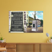 Monument-plein en historisch museum van Erwin Canvas Afdruk (Insitu (Woonkamer))