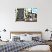Monument-plein en historisch museum van Erwin Canvas Afdruk (Insitu (Slaapkamer))