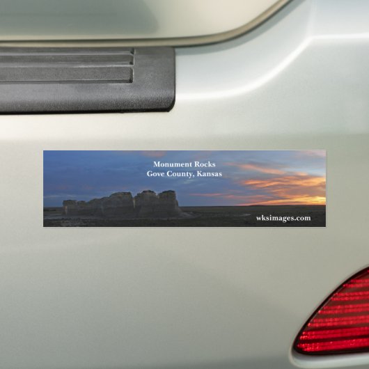 Monument Rocks Bumpersticker (Op auto)