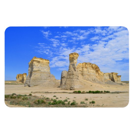 Monument Rocks in Kansas Magneet (Horizontaal)