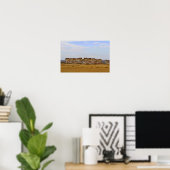 Monument Rocks in West-Kansas Poster (Thuiskantoor)