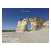 Monument Rocks Kansas Landschapsfotografie Perfect Poster (Voorkant)