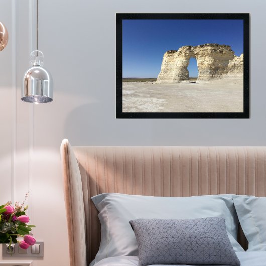Monument Rocks Kansas Rotsformatie Foto Afdruk