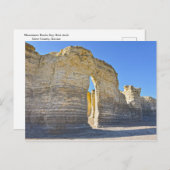 Monument Rocks Key Hole Arch, Kansas Briefkaart (Voorkant / Achterkant)
