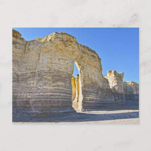 Monument Rocks Key Hole Arch, Kansas Briefkaart (Voorkant)