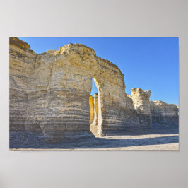 Monument Rocks Key Hole Arch, Kansas Poster