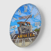 Monument "Rusland begint hier" Kamtsjatka Grote Klok (Hoek)