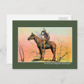 monument The Scout, Kansas City MO Briefkaart (Voorkant / Achterkant)