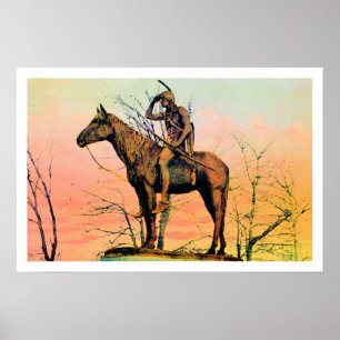  monument The Scout, Kansas City MO Poster
