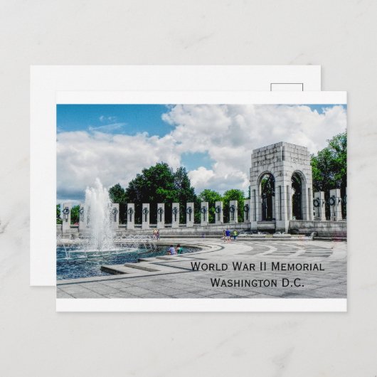 Monument Tweede Wereldoorlog ansichtkaart Briefkaart (Voorkant / Achterkant)