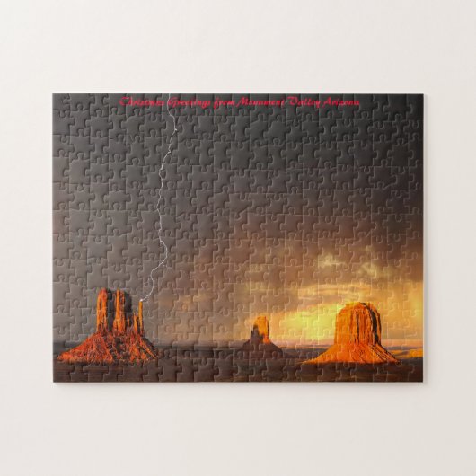 Monument Valley Arizona. kerstcadeautjes Legpuzzel (Horizontaal)