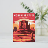 Monument Valley Arizona Paint Briefkaart (Staand voorkant)