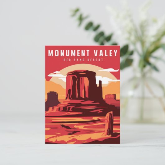 Monument Valley Arizona Paint Briefkaart (Staand voorkant)