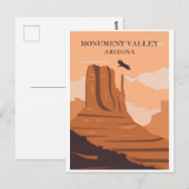  Monument Valley Arizona Travel Briefkaart (Voorkant / Achterkant)