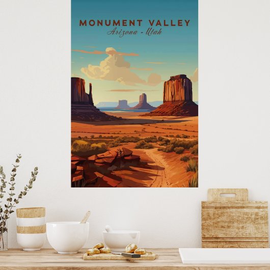 Monument Valley, Arizona Utah Poster (Keuken)