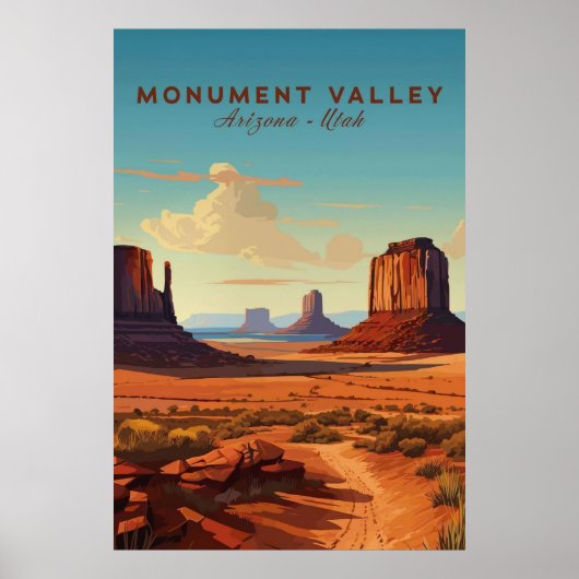 Monument Valley, Arizona Utah Poster (Voorkant)